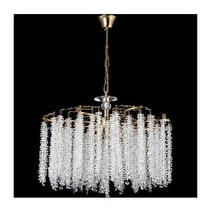Lustră pe lanț 7xE14/60W/230V d. 54 cm auriu imagine