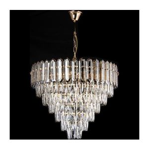 Lustră LED pe lanț 11xE27/60W/230V + 7xLED/6W d. 60 cm auriu imagine