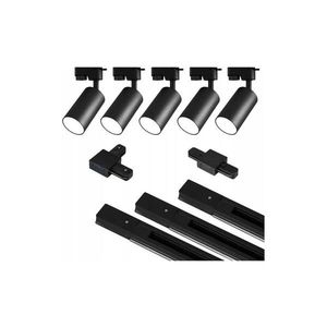 Spot în sistem de șină 5xGU10/25W/230V negru imagine