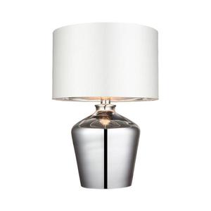 Lampă de masă Endon 61198 WALDORF 1xE27/10W/230V crom lucios/alb imagine