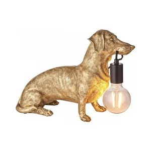 Lampă de masă Endon 101187 DACHSHUND 1xE27/10W/230V auriu imagine