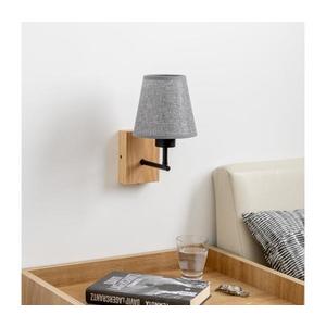 Lampă de perete Brilagi NUBILA WOOD 1xE27/25W/230V stejar/gri imagine