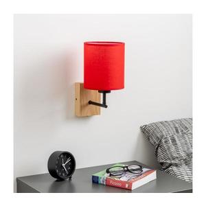 Lampă de perete Brilagi NUBILA WOOD 1xE27/25W/230V stejar/roșu imagine