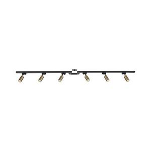 Spot în sistem de șină Zuma Line 3022 TUBE 6xGU10/35W/230V negru/auriu imagine