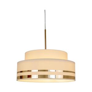 Lustră pe cablu TAMI 1xE27/60W/230V bej/auriu imagine