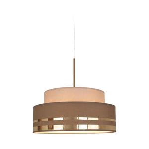 Lustră pe cablu TAMI 1xE27/60W/230V bej/maro/auriu imagine