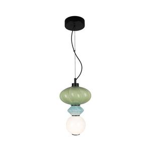 Lustră LED pe cablu ASCOLI LED/8W/230V d. 20 cm verde/albastru imagine
