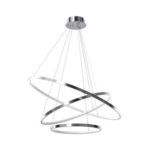 Lustră LED pe cablu HOOP LED/93W/230V d. 80 cm 4000K crom lucios imagine