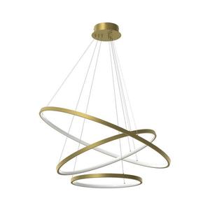 Lustră LED pe cablu HOOP LED/93W/230V d. 80 cm 4000K auriu imagine