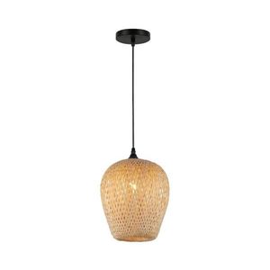 Lustră pe cablu ALMA 1xE27/60W/230V d. 23 cm bambus imagine