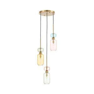 Lustră pe cablu MOLLY 3xE14/40W/230V d. 38 cm colorat imagine