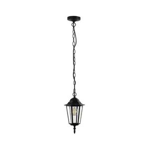Lustră pe lanț de exterior ARRAIA 1xE27/15W/230V IP44 negru imagine
