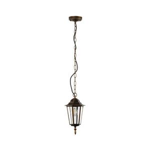 Lustră pe lanț de exterior ARRAIA 1xE27/15W/230V IP44 patină bronz imagine