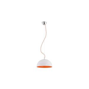 Lustră pe cablu RONNIE 1xE27/15W/230V alb/portocaliu imagine