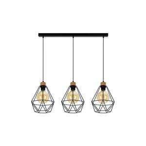 Lustră pe cablu 21822304 DIAMENT 3xE27/60W/230V stejar imagine