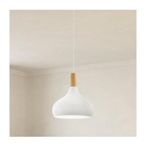 Lustră pe cablu Eglo 901178 SABINAR 1xE27/60W/230V d. 28 cm alb imagine