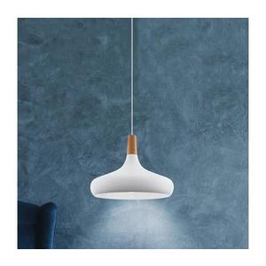 Lustră pe cablu Eglo 901179 SABINAR 1xE27/40W/230V d. 40 cm alb imagine