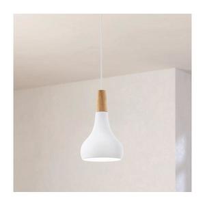 Lustră pe cablu Eglo 901177 SABINAR 1xE27/60W/230V d. 18 cm alb imagine