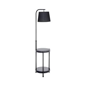 Lampadar cu masă 1xE27/60W/230V USB negru imagine