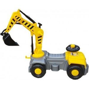Mașinuță excavator, 76 cm, galben imagine