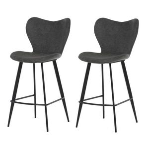 Set de scaune de bar B-1068 GREY2, 2 buc, gri imagine