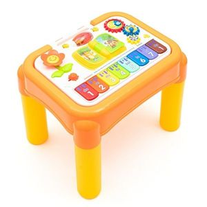 Masă educativă muzicală multifuncțională Baby Mix 3in1, galben imagine