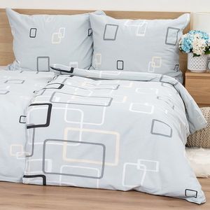 Lenjerie de pat 4Home Square bumbac creponat, 140 x 200 cm, 70 x 90 cm, 140 x 200 cm, 70 x 90 cm imagine