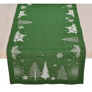 Traversă de masă de Crăciun verde, 40 x 140 cm, 40 x 140 cm imagine
