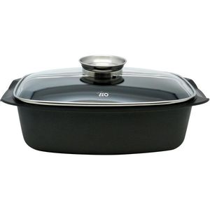 Elo 84932 Tavă de copt cu capac din sticlă șimâner cu aromă Alucast 40 x 22 cm imagine