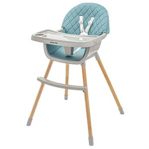 Scaun de masă pentru copii Baby Mix Freja wooden, verde imagine