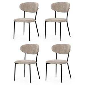 Set de scaune de sufragerie CT-W1021 LAN2, 4 buc, bej imagine