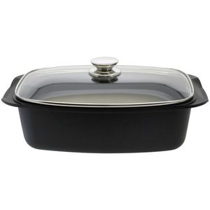 Elo 90932 Vas de copt Basic cu capac din sticlăQuatrorondo 40 x 22 cm imagine