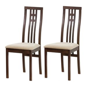 Set de scaune de sufragerie BC-2482, nuc, 2 buc, maro închis imagine