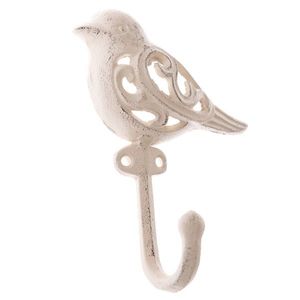 Umeraș din fontă Bird alb, 15 x 11 cm imagine