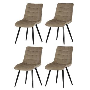 Set de scaune de sufragerie CT-384 CAP4, 4 buc, cafeniu imagine