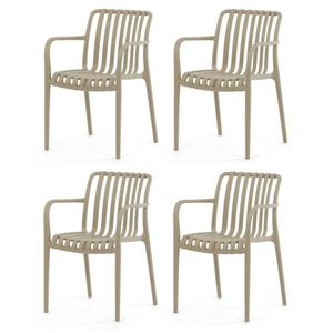 Set de scaune de sufragerie CT-X7029 CAP, 4 buc, cafeniu imagine