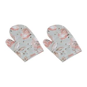 Mănușă de bucătărie Bellatex Crini salmon, 28 x18 cm, 2 buc imagine