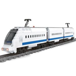 Set Rappa Bloxo tren rapid cu șine 615piese imagine