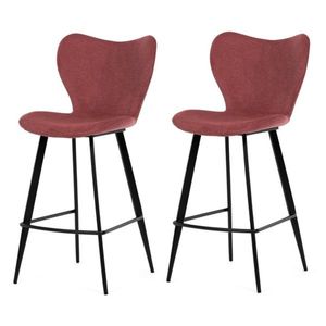 Set de scaune de bar B-1068 RED2, 2 buc, roșu imagine