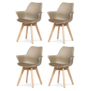 Set de scaune de sufragerie CT-771 CAP, 4 buc, cafeniu imagine