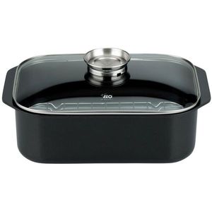 Elo 82660 Tavă de copt cu capac din sticlă șimâner cu aromă Pure Trend 40 x 26 cm imagine