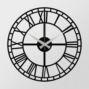 Ceas de perete Enzoclock - S002 Black , 48 x 48 cm imagine