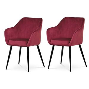 Set de scaune de sufragerie PIKA RED4, 2 buc, roșu imagine