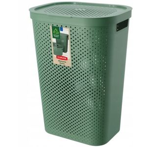 Coș de rufe Curver Infinity 59 l, verde, verde imagine