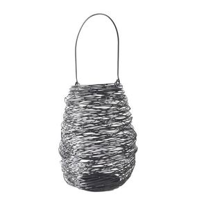 Suport de lumânări InDecor din metal negru, 20 x20 x 27 cm imagine