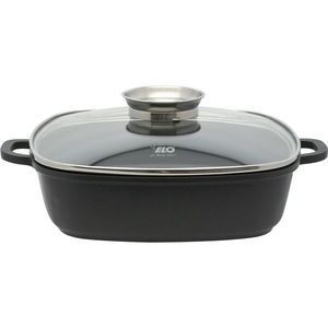 Elo 19658 Tavă de copt cu capac din sticlă șimâner cu aromă Alucast 28 x 28 cm imagine
