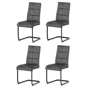 Set de scaune de sufragerie Vintage DCL-D1275GREY4, 4 buc, gri imagine