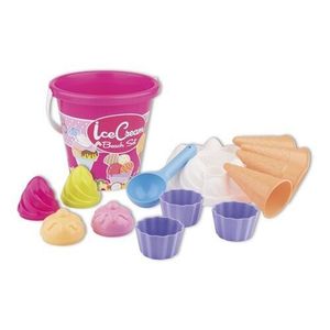 Set pentru nisip Înghețată și cupcake, roz imagine