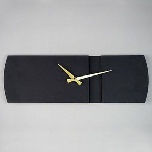 Ceas de perete Origami APS097, Black, 16 x 49 cm imagine