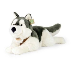 Jucărie pluș Rappa câine husky cu ham 60 cm ECO - FRIENDLY imagine